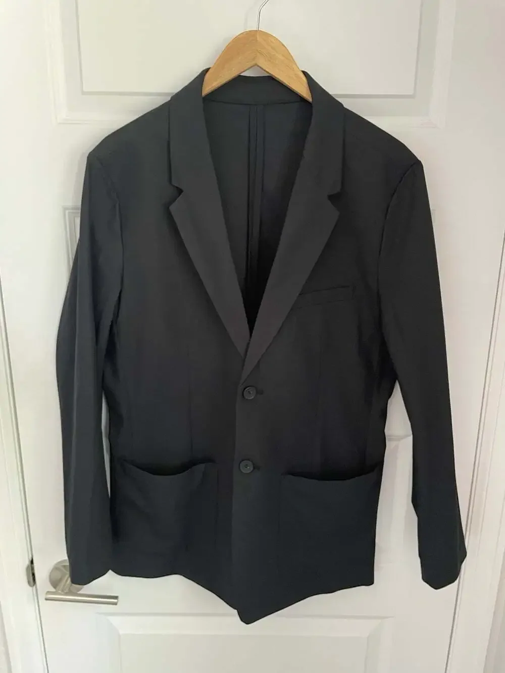 NWT Quince Mens M Performance Stretch Technical Blazer True Black Unstructured